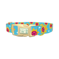 Peace Sunflower Dog Collar - plastic gold