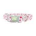 Heart Sunglasses Dog Collar - plastic silver