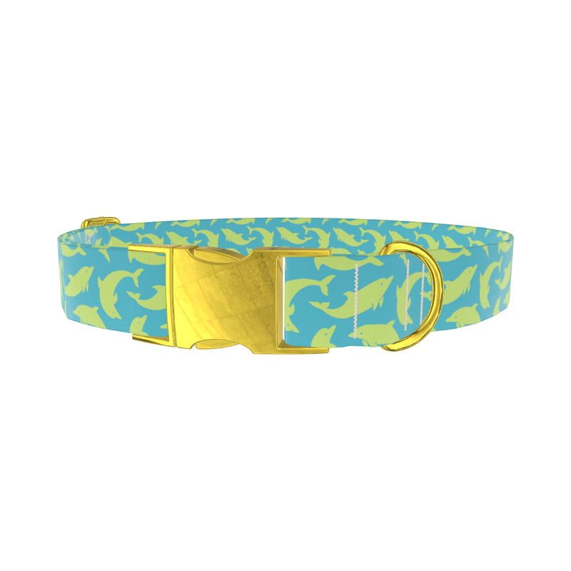 Nautical Dolphin Dog Collar