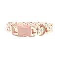 Western Hat Stars Dog Collar - plastic silver
