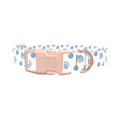 Seashells Beach Dog Collar - plastic gold