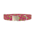 Skull Pattern Dog Collar - metal silver