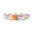 Colorful Skull Pattern Dog Collar - metal rose gold