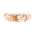 Western Hat Stars Dog Collar - metal silver
