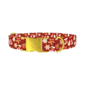 Christmas Cookie Dog Collar - metal gold