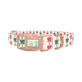 Christmas Bows Dog Collar - plastic rose gold