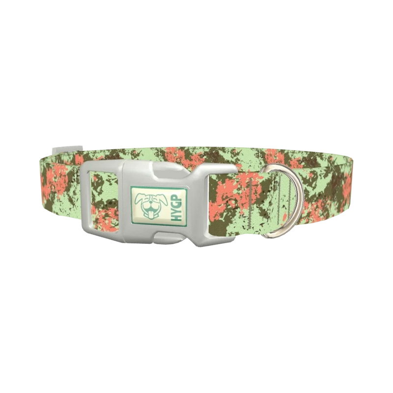 Paint Splatter Dog Collar - plastic silver