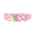 Easter Egg Daisy Dog Collar - metal silver