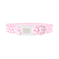Ghost Halloween Dog Collar - plastic silver