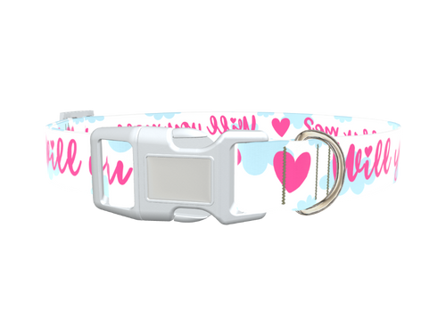 Romantic Heart Dog Collar