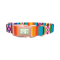 Tribal Aztec Stripe Dog Collar - plastic rose gold