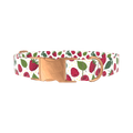 Raspberry Fruit Dog Collar - metal rose gold