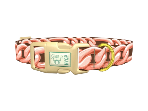 Rose Gold Chain Dog Collar