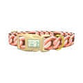 Rose Gold Chain Dog Collar - plastic gold