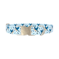 Bluejay Bird Dog Collar - metal silver