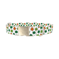 Shamrock Clover Dog Collar - metal silver