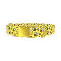 Happy Bees Dog Collar - metal gold