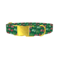 Christmas HoHo Dog Collar - metal gold