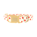 Christmas Cat Dog Collar - plastic gold