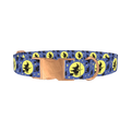 Halloween Witch Dog Collar - metal rose gold