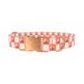 Peace Floral Dog Collar - metal silver