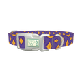 Geometric Tribal Diamond Dog Collar - plastic silver