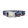 Shooting Stars Dog Collar - plastic silver