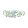 Egg Pattern Dog Collar - plastic silver