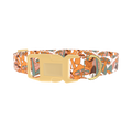 Forest Mushroom Dog Collar - plastic gold