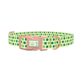Four Leaf Clover Dog Collar - plastic rose gold