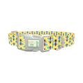 Stylized Bee Dog Collar - plastic silver