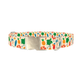 Beach Turtle Dog Collar - metal silver