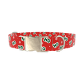 Ho Ho Snowflake Dog Collar - metal silver