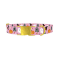 Halloween Trick or Treat Dog Collar - metal gold