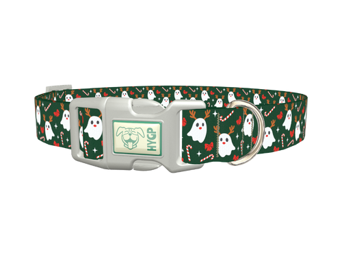 Christmas Ghost Deer Dog Collar