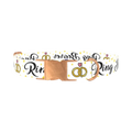 Wedding Ring Dog Collar - metal rose gold
