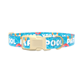 Pool Party Dog Collar - plastic silver