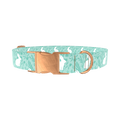 Wildflower Bunny Dog Collar - metal rose gold