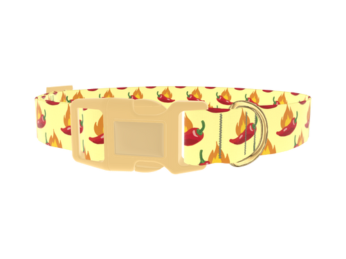 Spicy Pepper Flame Dog Collar