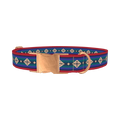 Geometric Rhombus Dog Collar - metal rose gold