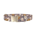 Vintage Rose Pattern Dog Collar - metal silver
