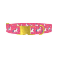 Unicorn Star Dog Collar - metal gold
