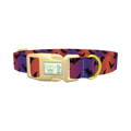 Halloween Bat Dog Collar - plastic gold