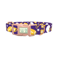 Football Theme Dog Collar - plastic rose gold
