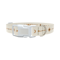 Geometric Moon Phase Dog Collar - plastic gold