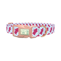 Pink Hydrant Dog Collar - plastic rose gold
