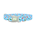Christmas Bone Dog Collar - plastic silver
