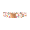 Geometric Pattern Dog Collar - metal rose gold