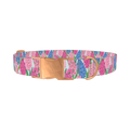 Floral Hyacinth Dog Collar - metal rose gold