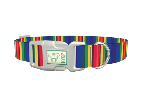 Bright Striped Dog Collar